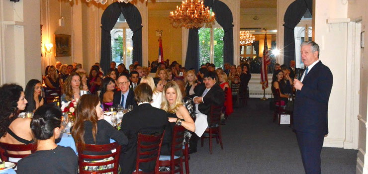 Crown Prince and Crown Princess host Dinner in New York Roksanda Ilincic Fashion Show to Aid flood victims in Serbia