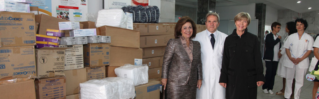 Princess Katherine delivers humanitarian aid to KBC Zemun and victims of floods in Obrenovac