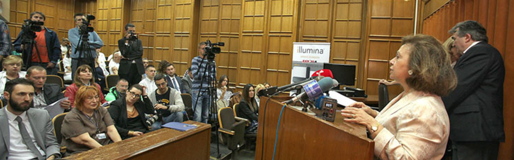 Crown Princess Katherine delivers a sequencer for testing cancer genes to the Institute for Oncology and Radiology of Serbia