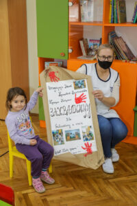 New children's library with books for Plavi Cuperak Kindergarten in Belgrade