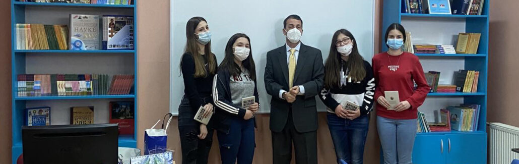 Donation to Zivko Tomic Elementary School in Donja Satornja, Topola