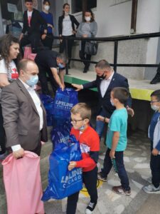 Ranilug Municipality president, Mr. Vladica Aritonovic, and KS president Mr. Sasa Susic in Ranilug