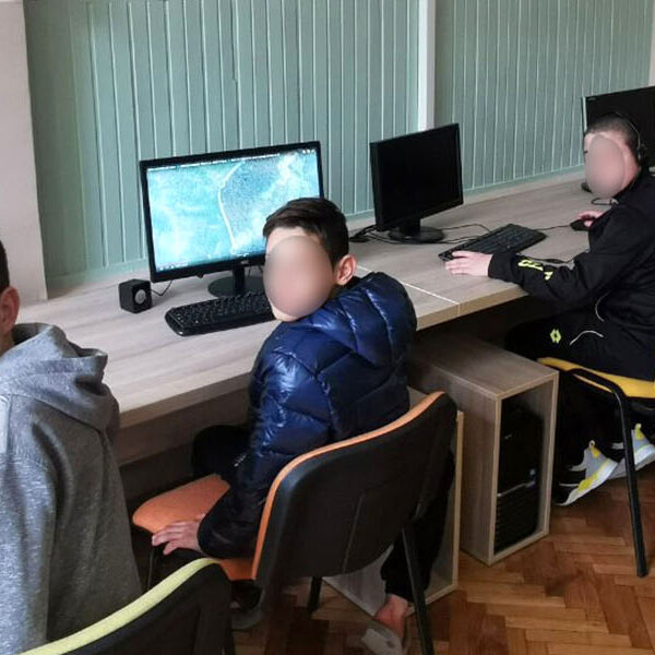 CROWN PRINCESS KATHERINE DONATES COMPUTER ROOM TO SERBIAN ORPHANAGE