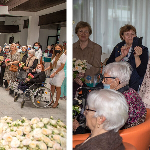 ROYAL GARDEN ROSES FOR LADIES IN OLD PEOPLE HOME IN BELGRADE, SERBIA