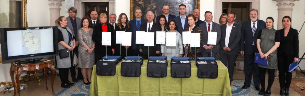 CROWN PRINCESS KATHERINE AND LIFELINE CANADA DONATE 10 HEARING SCREENING DEVICES
