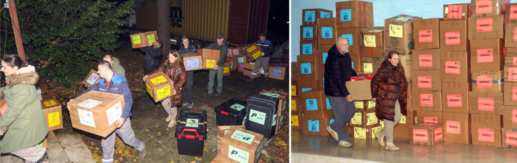 THOUSANDS OF CHRISTMAS PRESENTS FOR ORPHANS ARRIVE AT THE ROYAL PALACE FROM LIFELINE CHICAGO