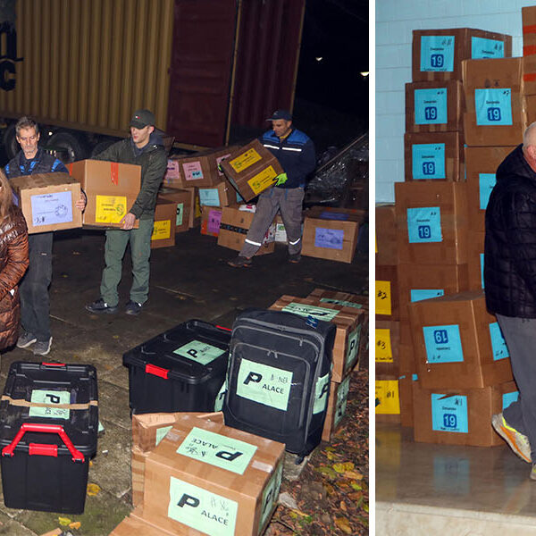 THOUSANDS OF CHRISTMAS PRESENTS FOR ORPHANS ARRIVE AT THE ROYAL PALACE FROM LIFELINE CHICAGO