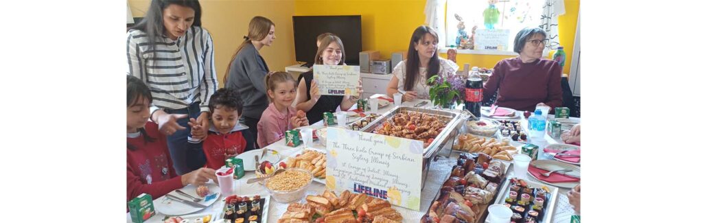 CROWN PRINCESS KATHERINE AND LIFELINE CHICAGO DELIVER EASTER HOLIDAY MEALS TO OVER 19 INSTITUTIONS